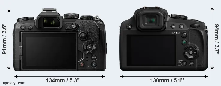 Comparison E-M1 III or FZ80 rear