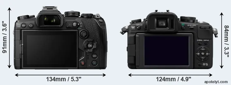 Comparison E-M1 III or G2 rear