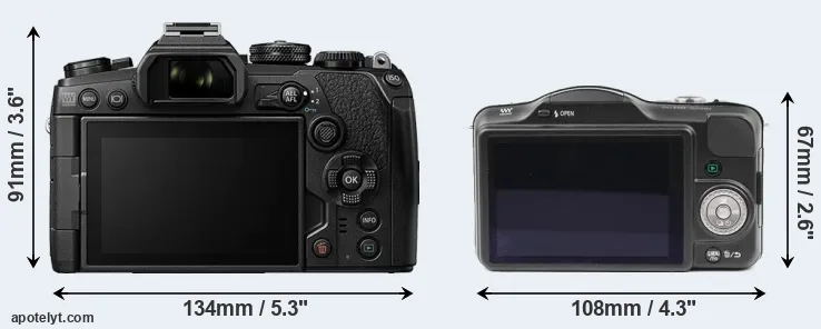 Comparison E-M1 III or GF3 rear