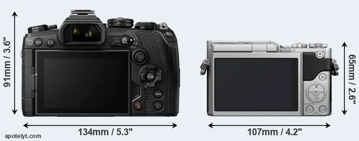 Comparison E-M1 III or GX850 rear