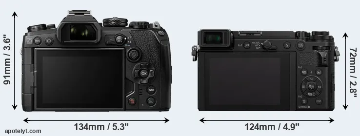 Comparison E-M1 III or GX9 rear