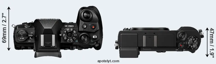 Compare E-M1 III versus GX9 top