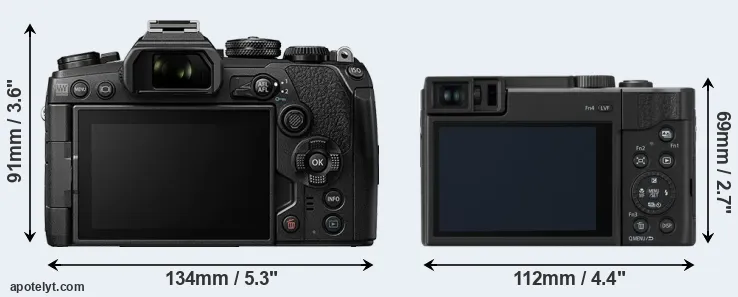 Comparison E-M1 III or ZS80 rear