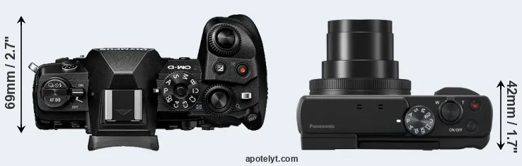 Compare E-M1 III versus ZS80 top