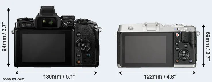 Comparison E-M1 or E-P5 rear