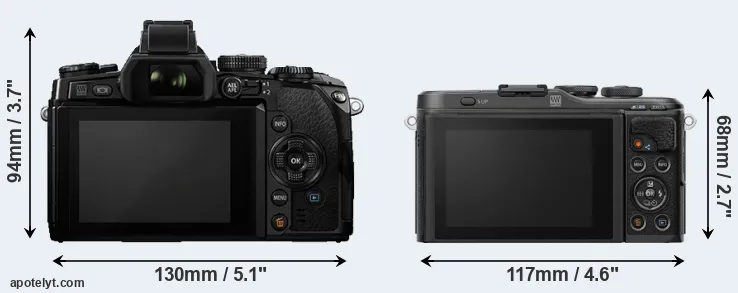 Comparison E-M1 or E-PL10 rear