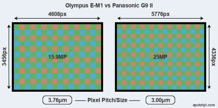 E-M1 versus G9 II MP