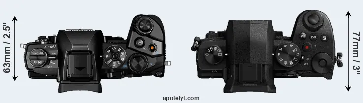 Compare E-M1 versus G95 top