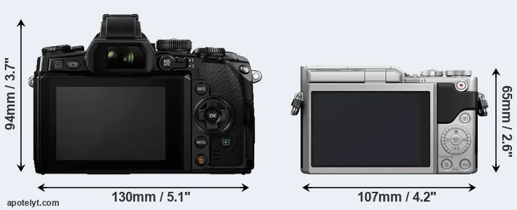 Comparison E-M1 or GX800 rear