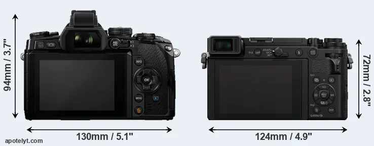 Comparison E-M1 or GX9 rear