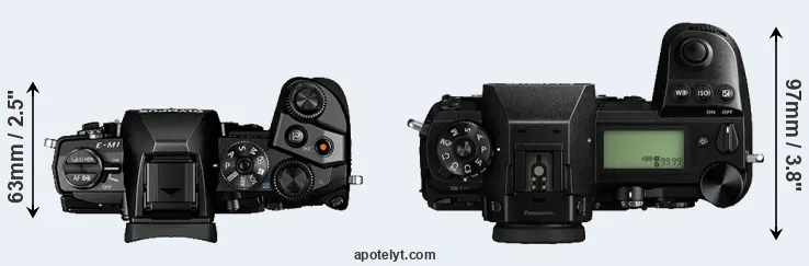 Compare E-M1 versus S1R top