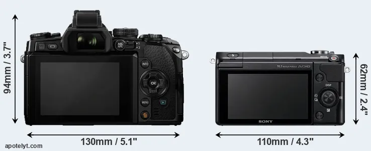 Comparison E-M1 or NEX-3N rear