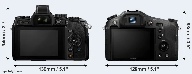 Comparison E-M1 or RX10 rear