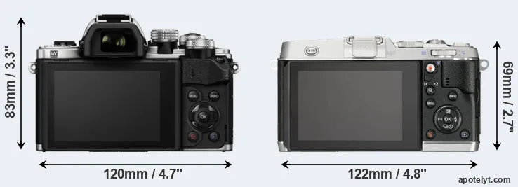 Comparison E-M10 II or E-P5 rear