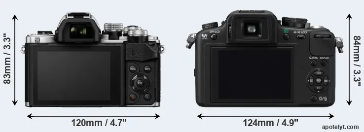 Comparison E-M10 II or G10 rear