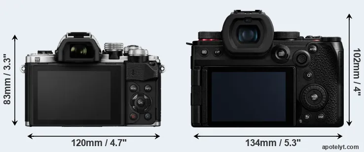 Comparison E-M10 II or G9 II rear