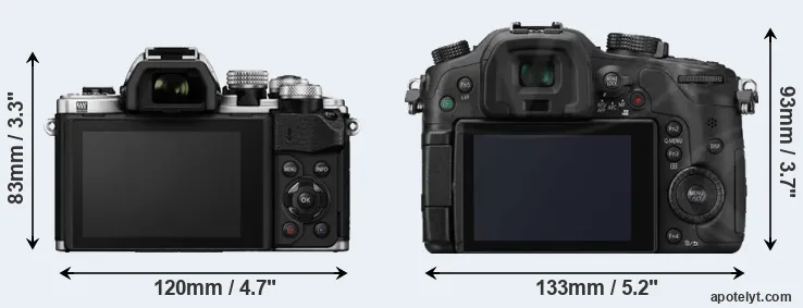 Comparison E-M10 II or GH3 rear