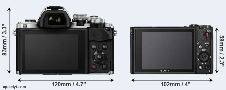 Comparison E-M10 II or HX99 rear