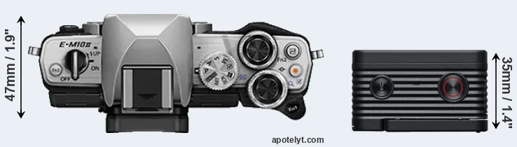 Compare E-M10 II versus RX0 II top