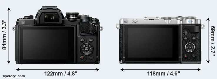 Comparison E-M10 III or E-P7 rear