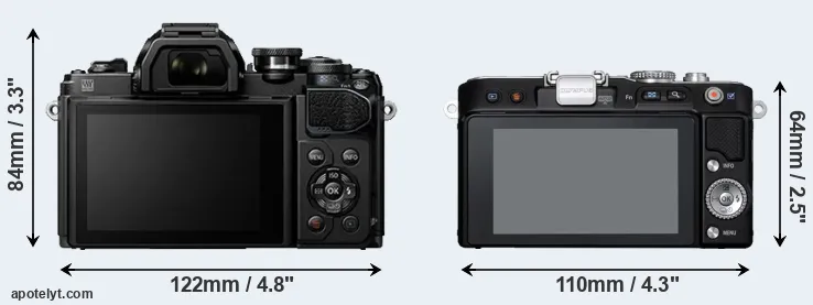 Comparison E-M10 III or E-PL3 rear