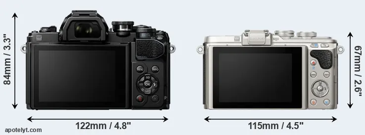 Comparison E-M10 III or E-PL8 rear
