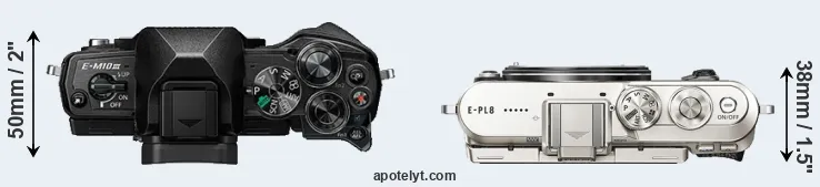 Compare E-M10 III versus E-PL8 top