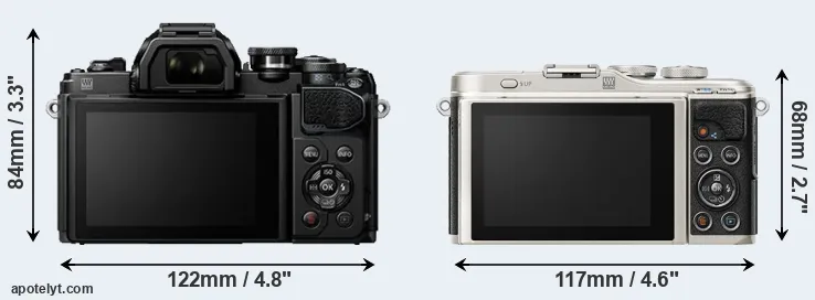 Comparison E-M10 III or E-PL9 rear