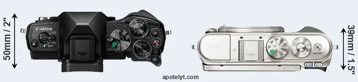Compare E-M10 III versus E-PL9 top