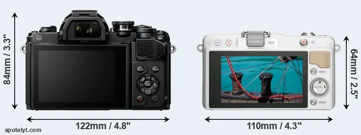 Comparison E-M10 III or E-PM2 rear