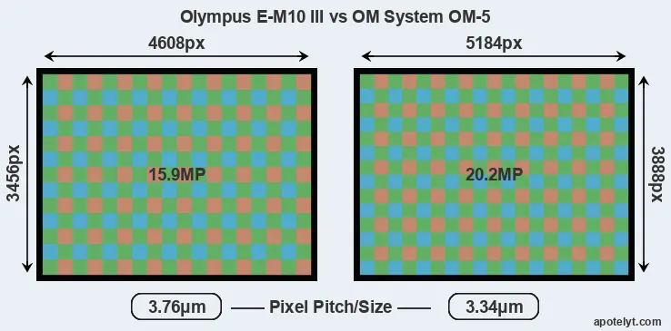 E-M10 III versus OM-5 MP