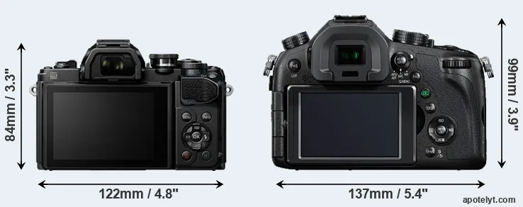 Comparison E-M10 III or FZ1000 rear