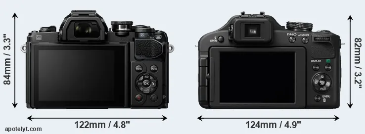 Comparison E-M10 III or FZ150 rear
