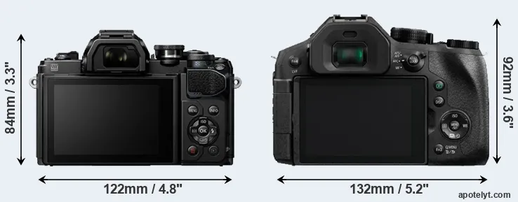 Comparison E-M10 III or FZ330 rear