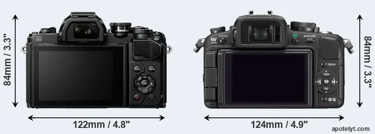 Comparison E-M10 III or G1 rear