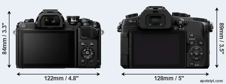 Comparison E-M10 III or G80 rear