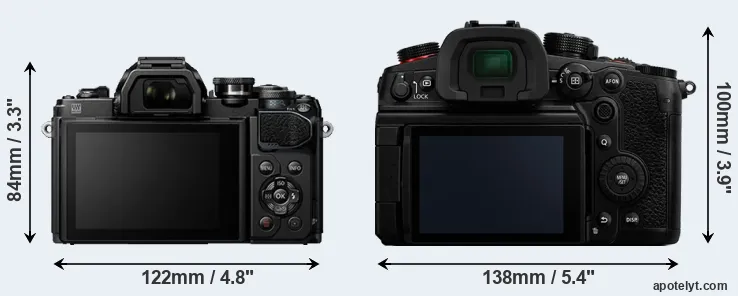 Comparison E-M10 III or GH6 rear