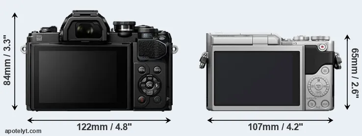 Comparison E-M10 III or GX850 rear