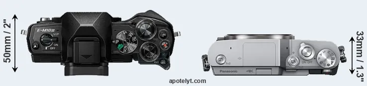 Compare E-M10 III versus GX850 top
