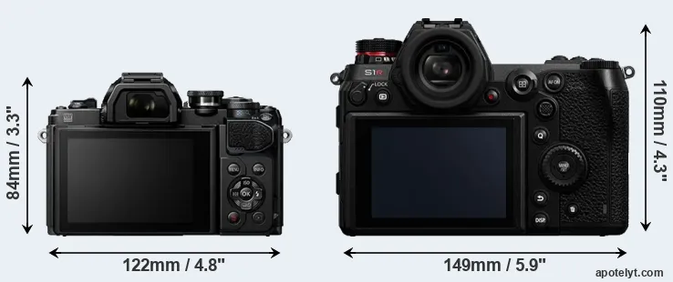 Comparison E-M10 III or S1R rear