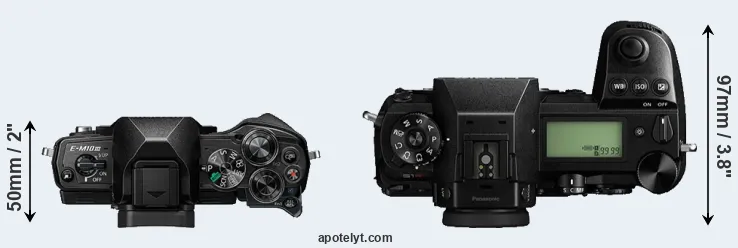 Compare E-M10 III versus S1R top