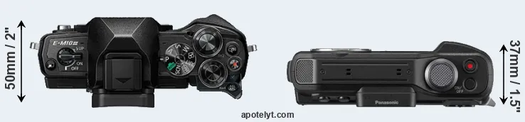 Compare E-M10 III versus TS7 top