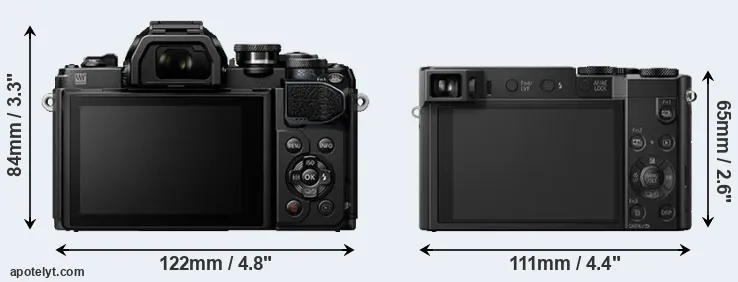 Comparison E-M10 III or TZ100 rear