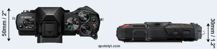 Compare E-M10 III versus WG-60 top
