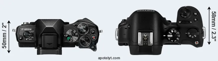 Compare E-M10 III versus NX30 top