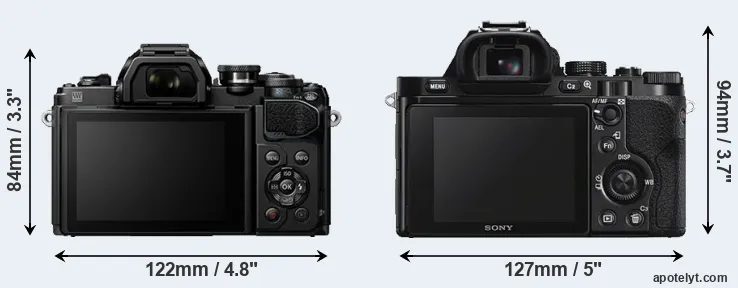 Comparison E-M10 III or A7S rear
