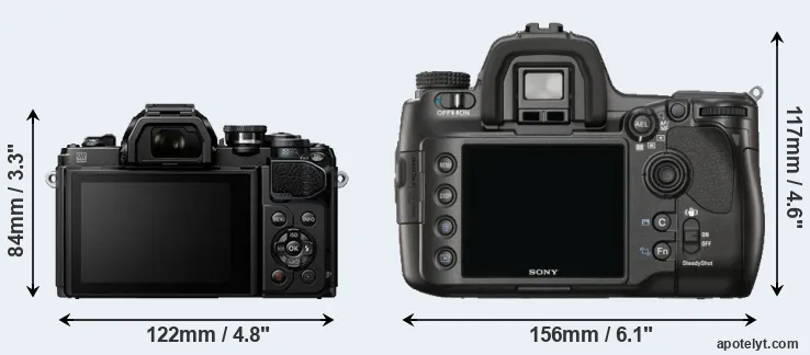Comparison E-M10 III or A900 rear