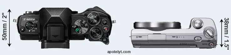 Compare E-M10 III versus NEX-5 top
