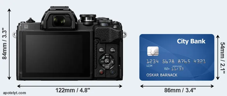 E-M10 IV and credit card rear side