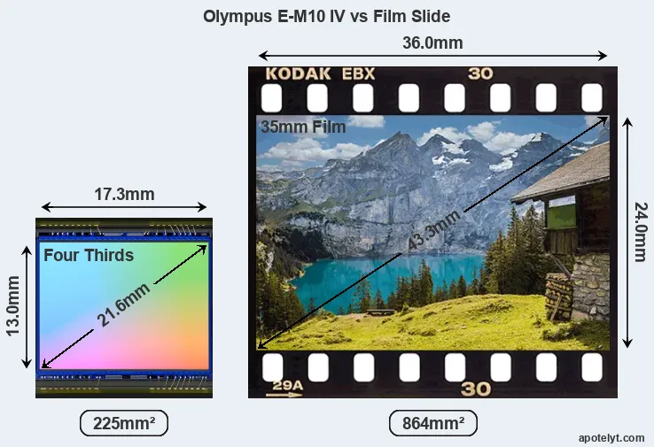 Olympus E-M10 IV sensor measures